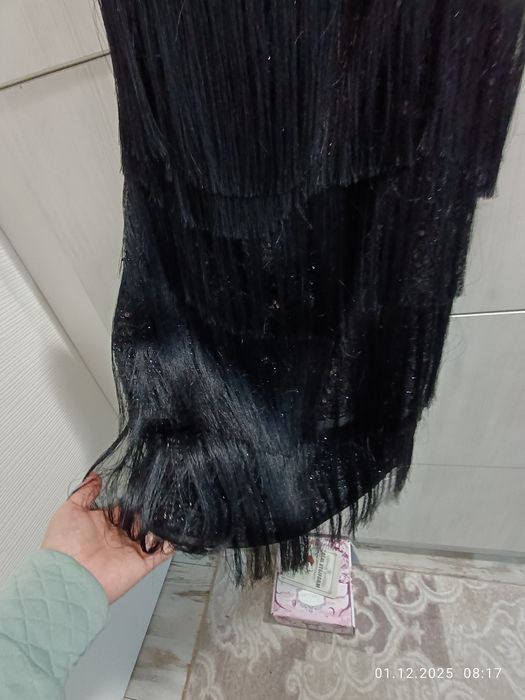 Дамска официална рокля с ресни