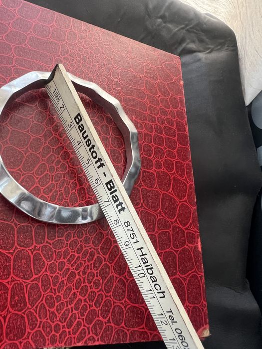 Bratara rotunda ondulata grea din argint model mexican,model deosebit