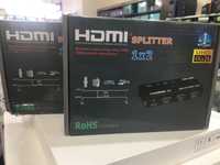 Разветвитель HDMI 1x2, 4Kx2K 60Hz UHD, HDMI 3D, HDR