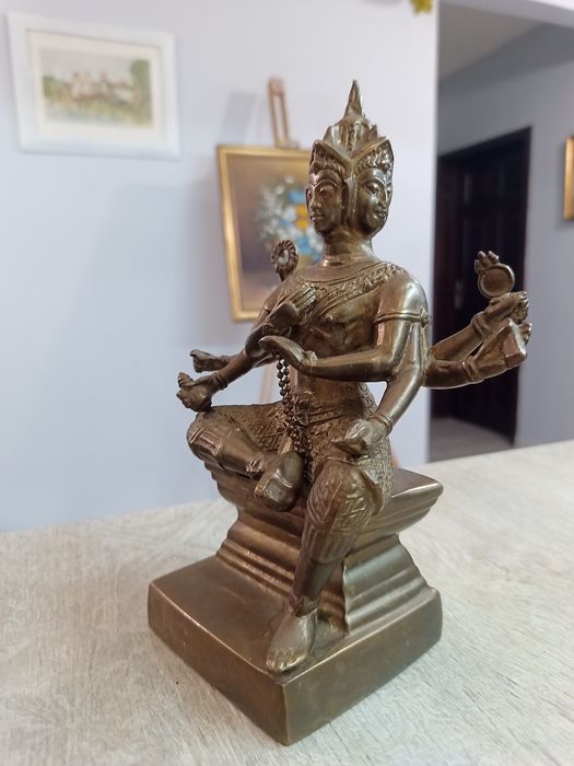 Бронзова скулптура Бог брахма създателят
