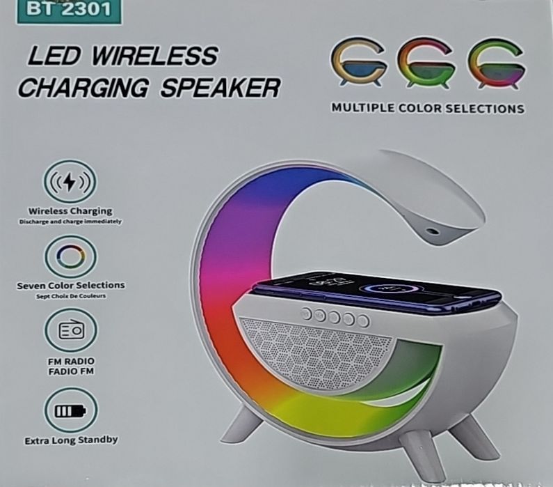 Bluetooth-колонка светодиодный ночник, часы с будильником