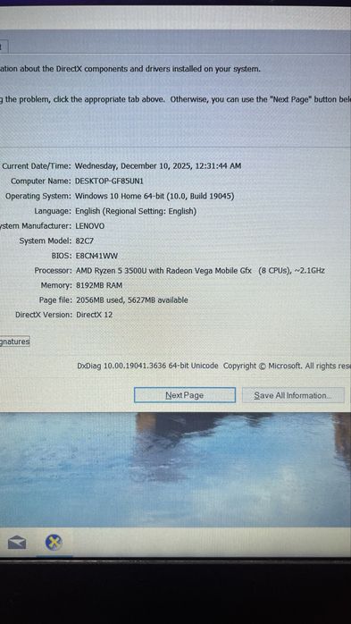 Laptop lenovo ryzen 5