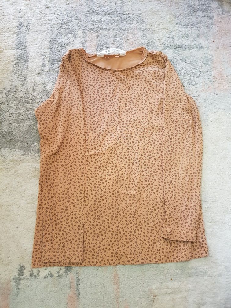 Блуза от трико с принт H&M 122/128 размер