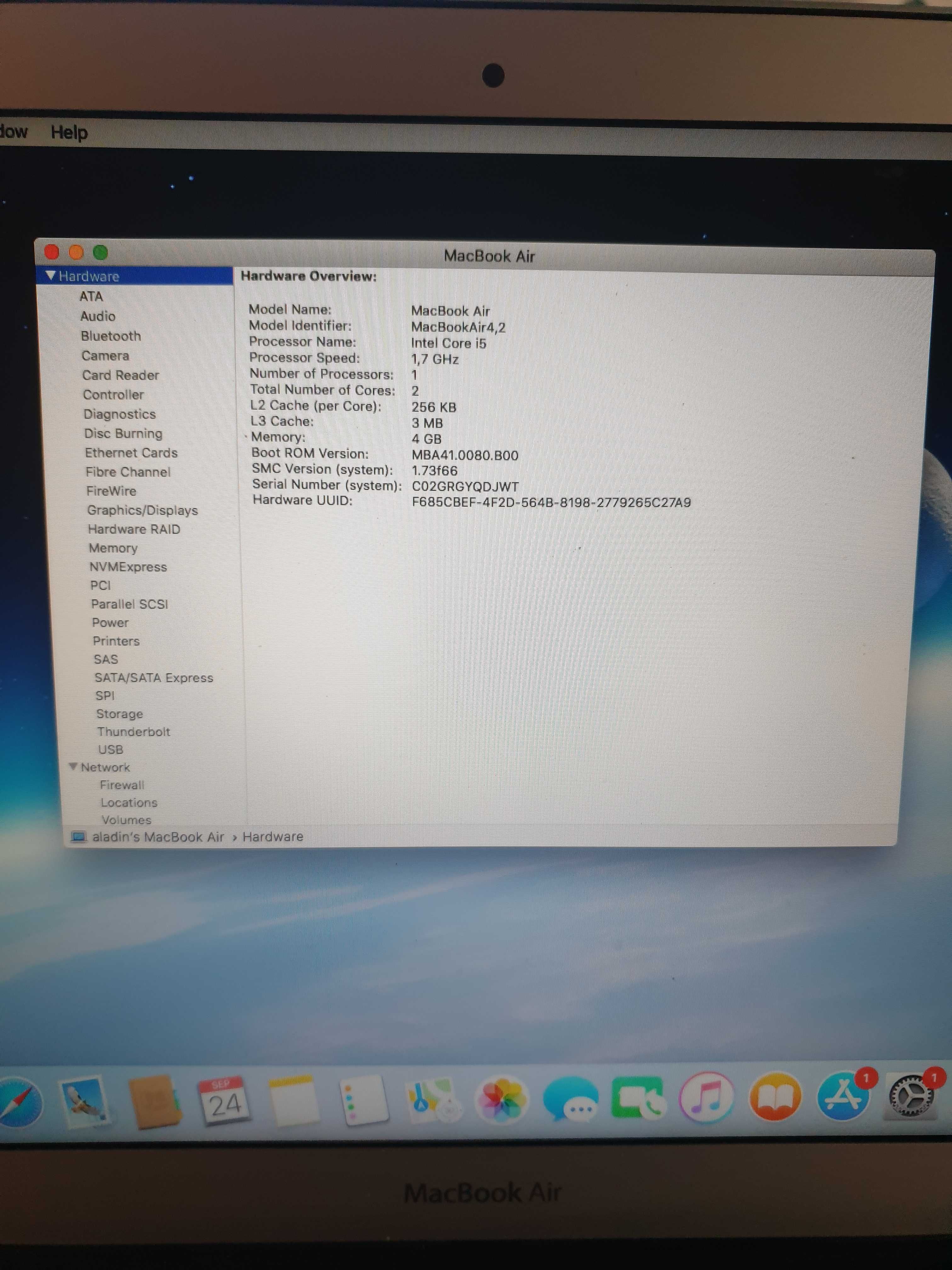 MacBook Air   A1369