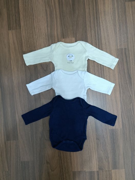 Set 3 Body-uri cu Mânecă Lungă - Mărimea 56