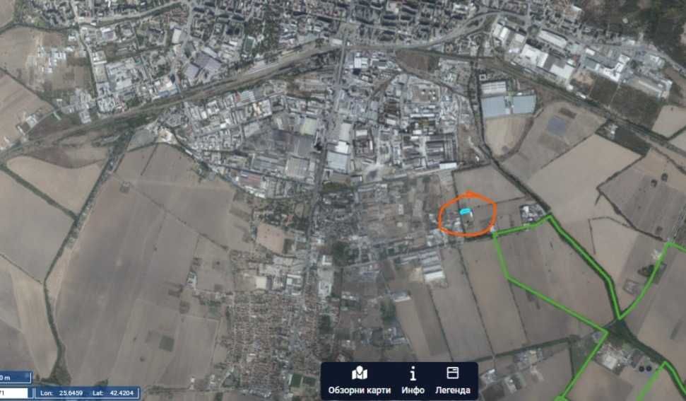 Два парцела:  109.1 и 107.2-м. Вадата - Екарисажа, Стара Загора 68850