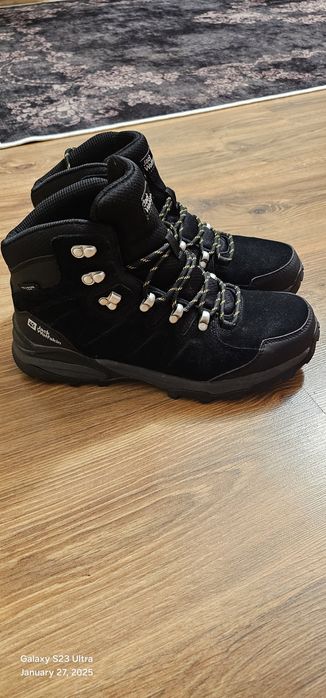 Ghete de drumeție pentru bărbați Jack Wolfskin, negre, mărimea 42