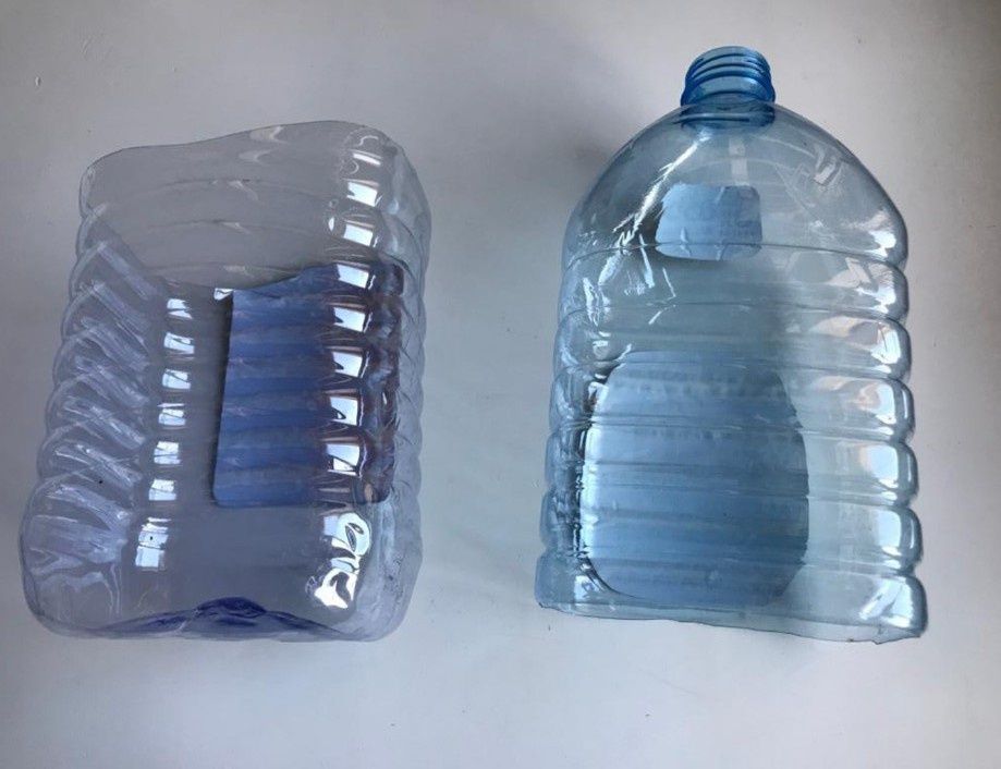 Бутылки,баклашки,баклажки  пластиковые 5 л обрезанные под рассаду
