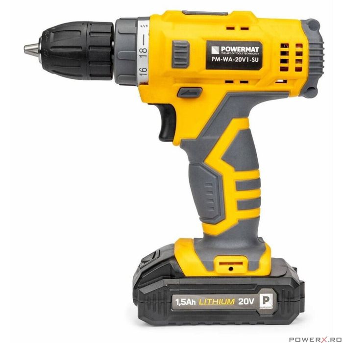 Filetanta cu 2 acumulatori 20V, masina pentru gaurit, bormasina cu