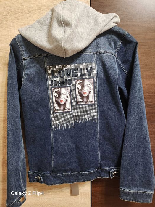 Ново дънково яке за момиче р-р 158