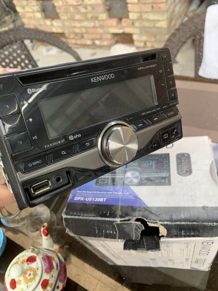 Kenwood магнитафон usb, cd, bluetooth