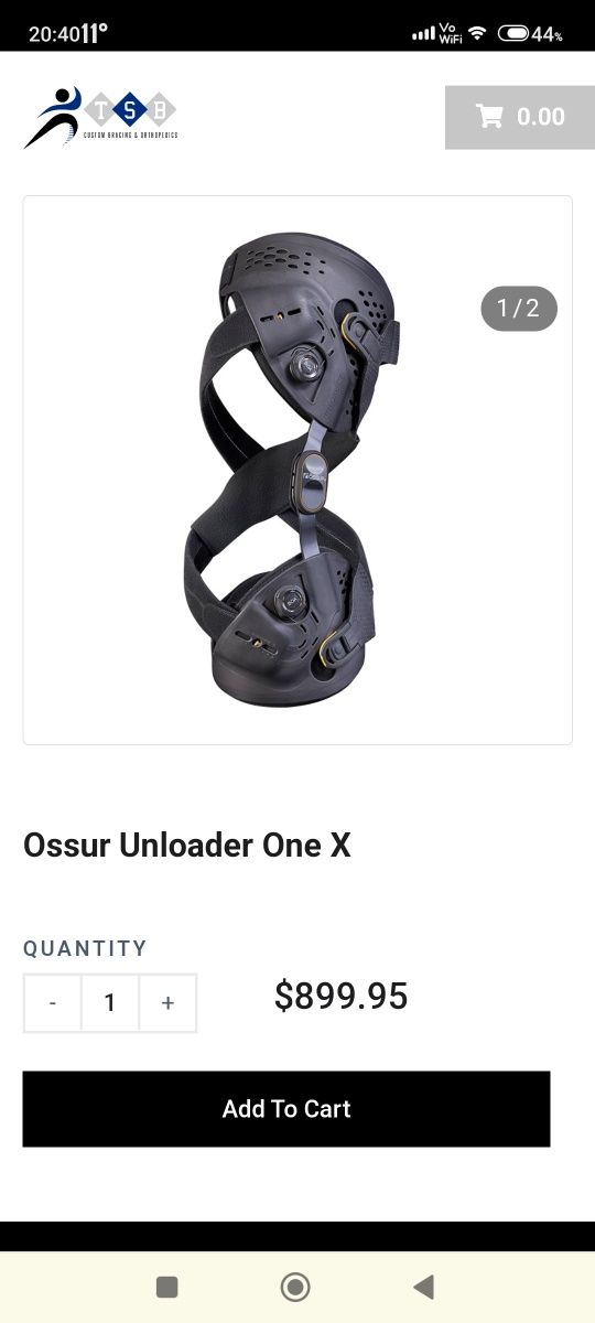 Orteza genunchi Ossur Unloader One X