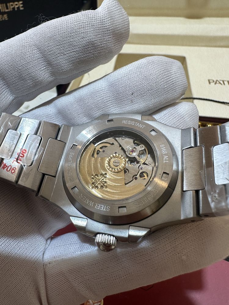 Ceas Patek Philippe Nautilius 40mm Silver/Black Dial/Full Box