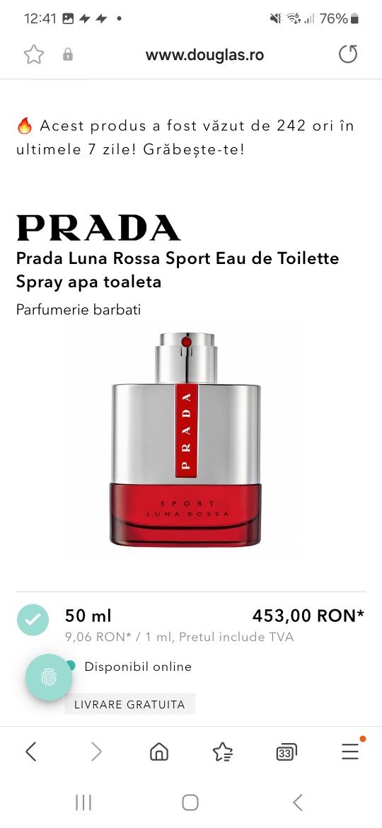 Parfum Prada Luna Rossa Sport