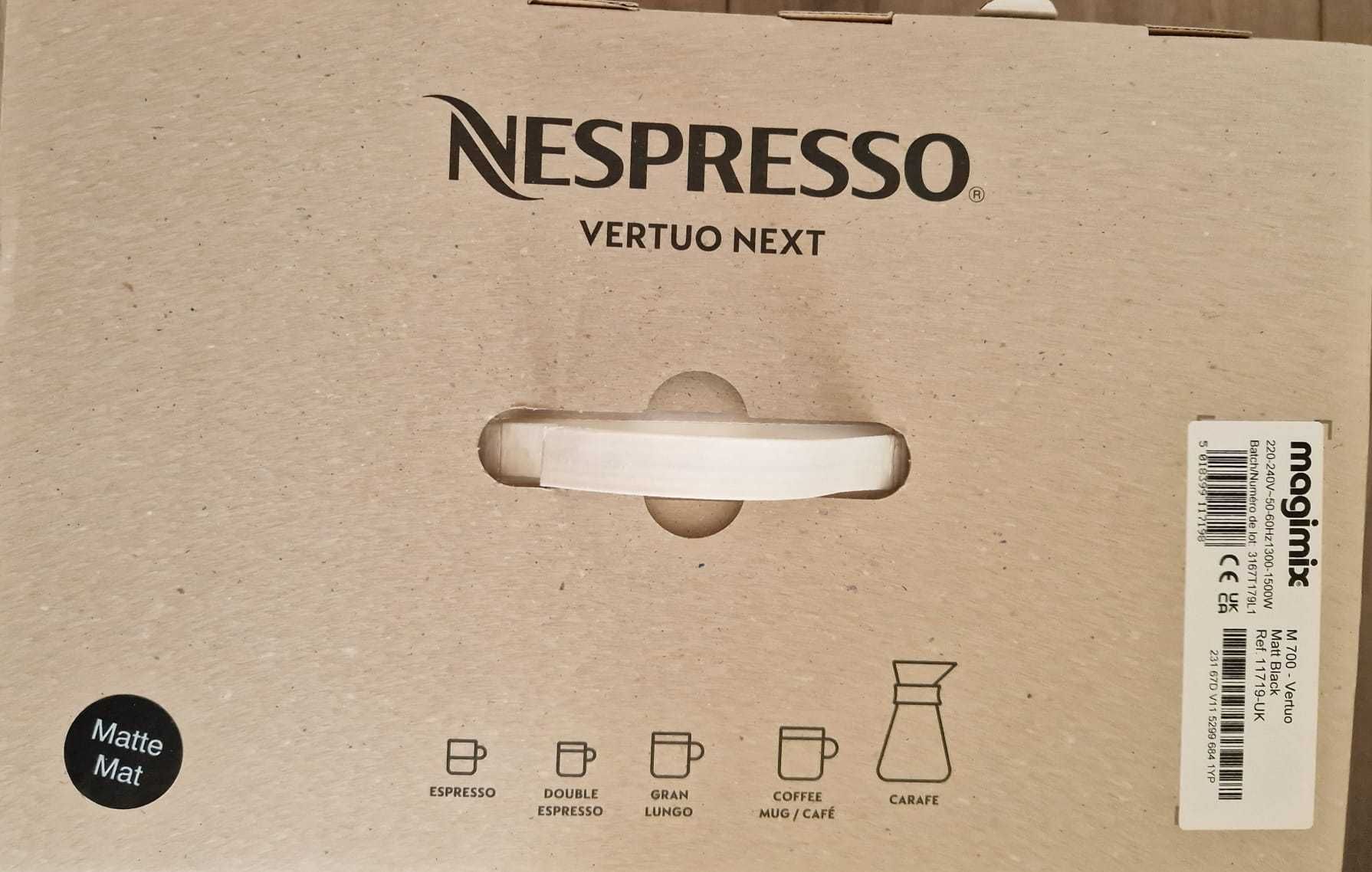 Espressor Nespresso De'Longhi Vertuo Next ENV120.BM, 1500W+set capsule