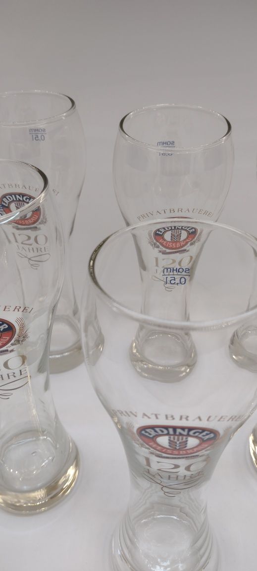 Комплект 6 чаши за бира Erdinger Weißbrau. Вместимост 500 мл