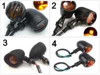 Semnalizări moto motocicleta choper bober naked metal aluminiu bec