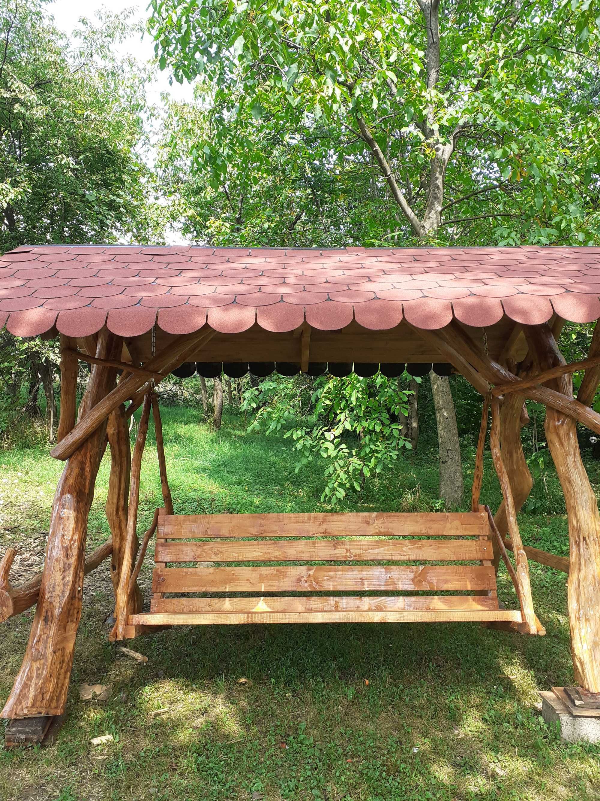 Leagan rustic din carpen