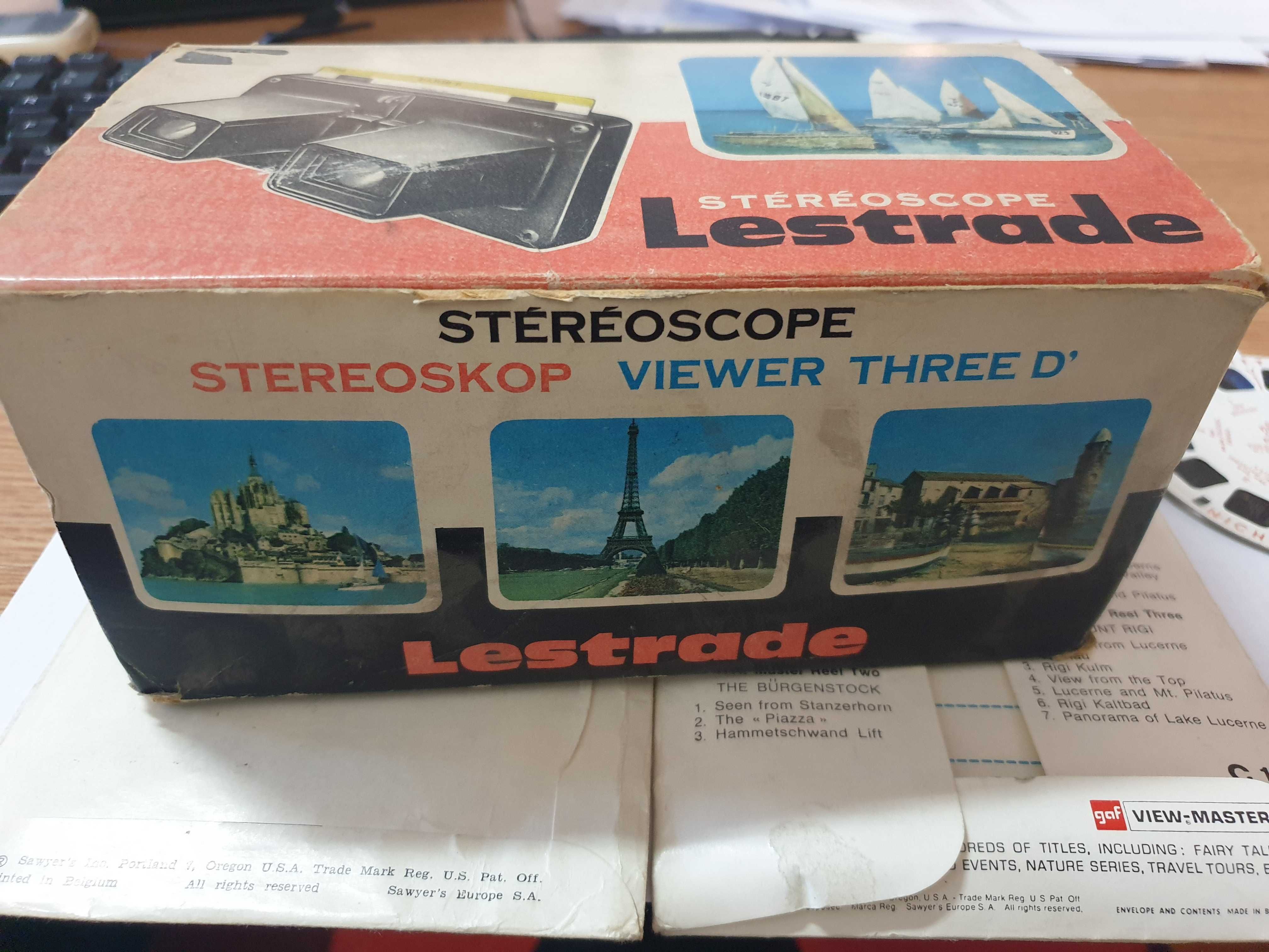 Stereoscope de colectie Lestrade Simplex, 1960, in cutie