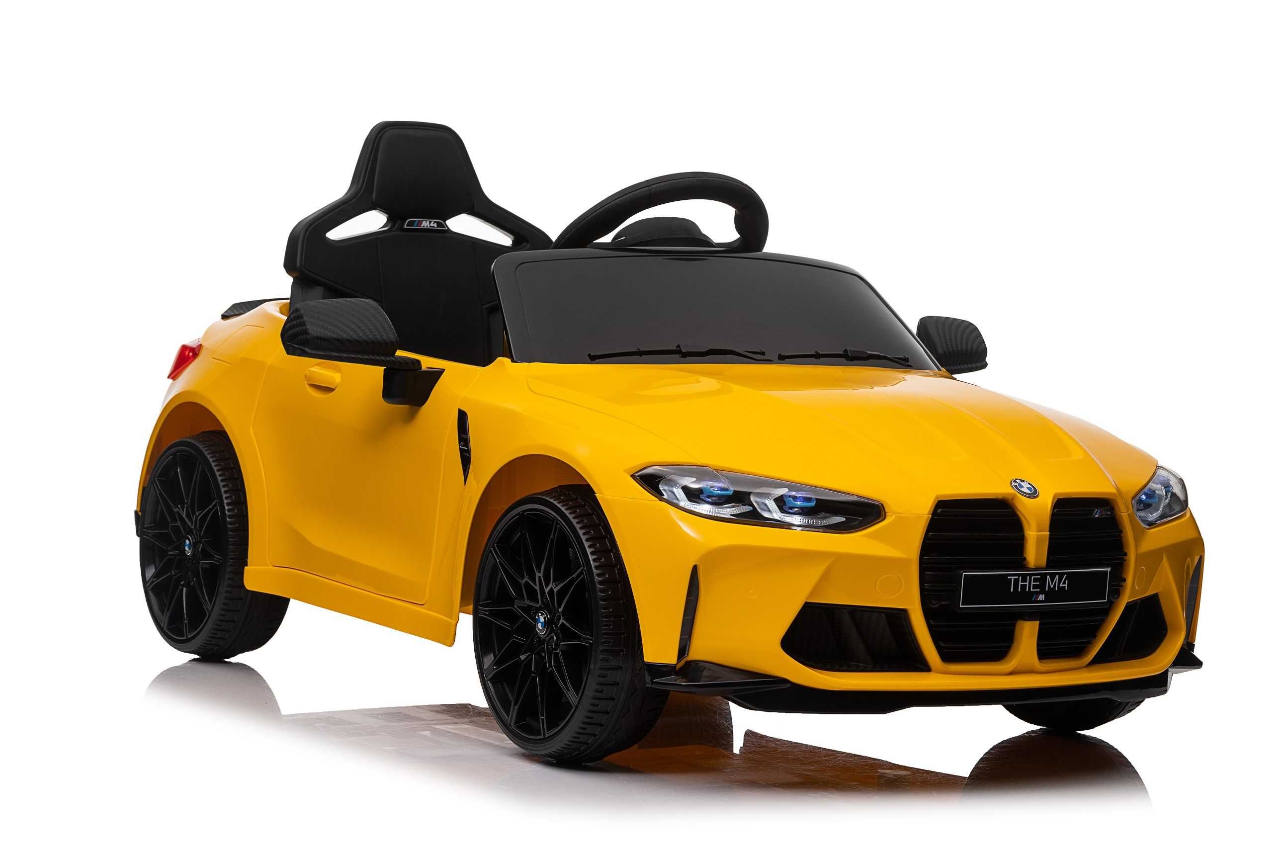 Masinuta electrica pentru copii, Bmw M4 90W 12V 7Ah PREMIUM Yellow
