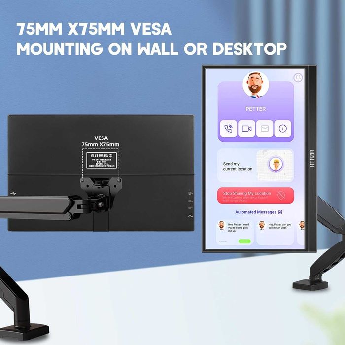 Monitor portabil 15.6inch touchscreen FHD 1920x1080 USB C HDMI IPS HDR