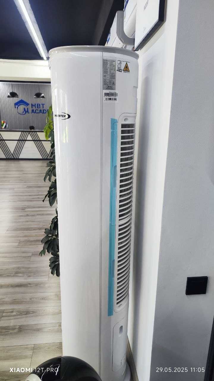 Круглый колонный кондиционер 24 Midea. Инвертор, гарантия, доставка