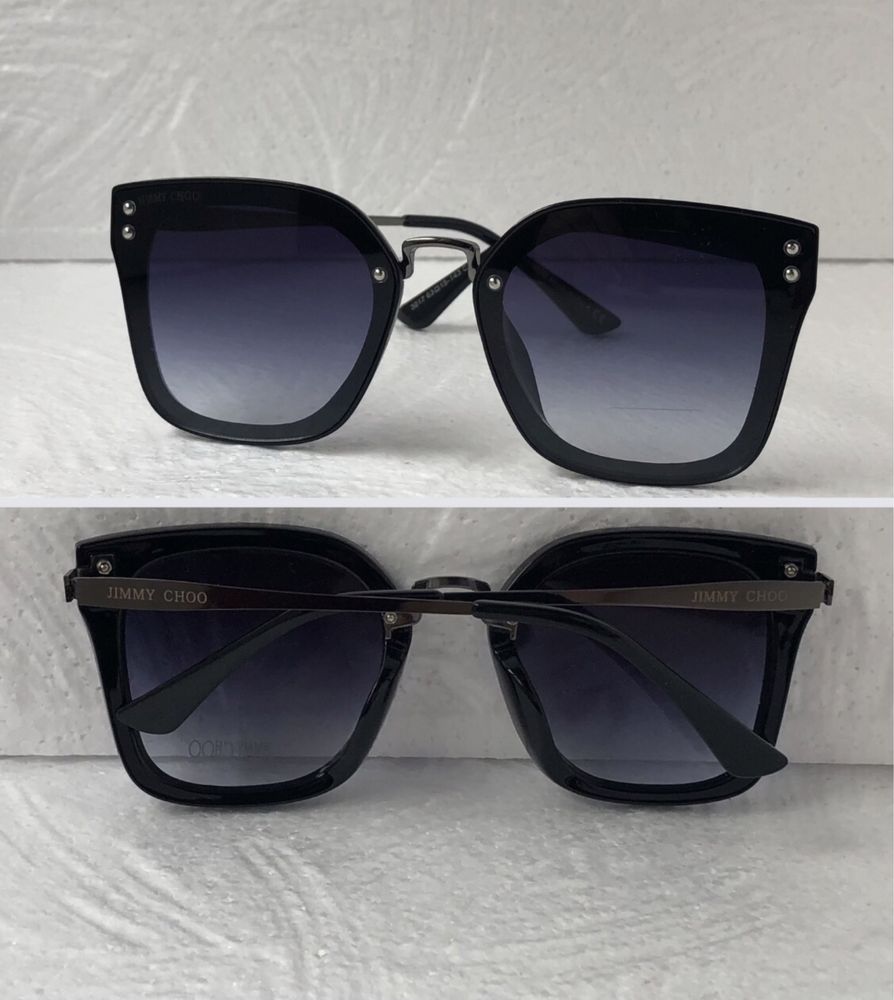 Jimmy Choo Дамски слънчеви очила котка квадратни кафяви черни JC 3017