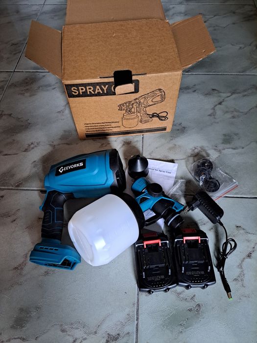 Pistol vopsit cu baterii/acumulatori