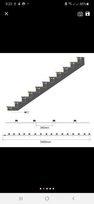 Sistem iluminare scari