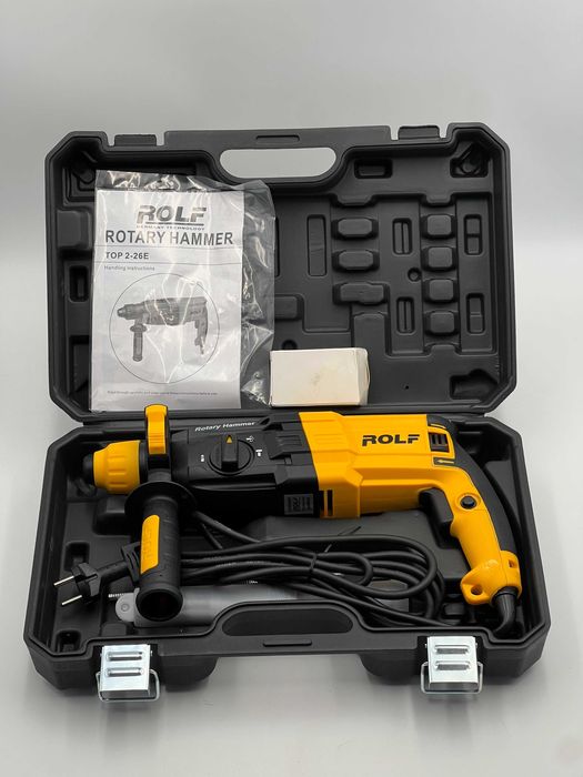 Перфоратор Rolf TOP-2-26E, 1050 Вт, 26 мм, 1100 об/мин, SDS Plus