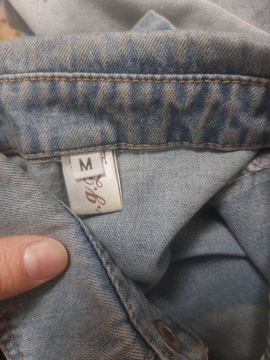 Джинсовая без рукавка