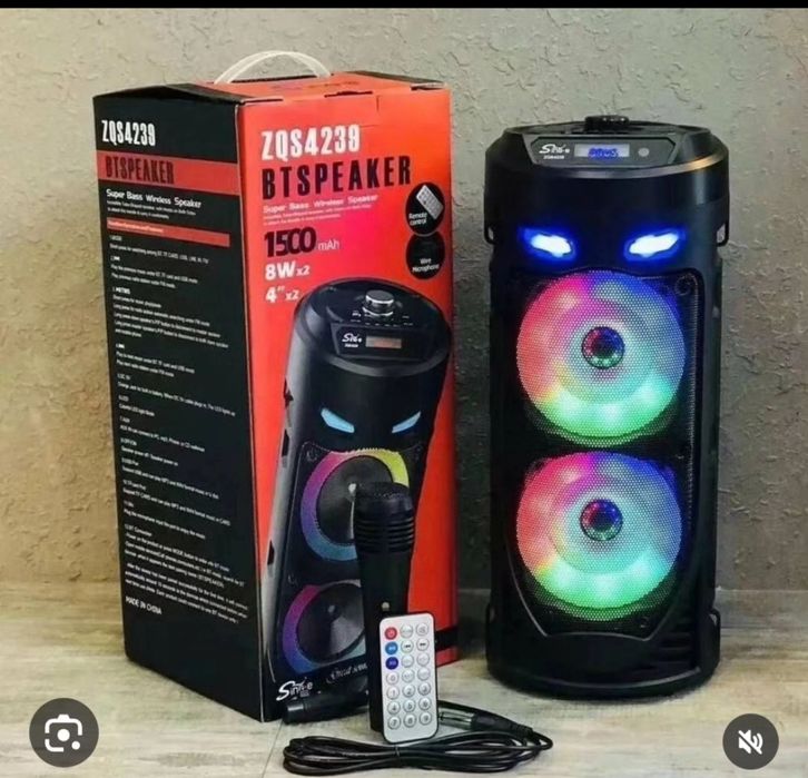 Колонка портативная с микрофоном