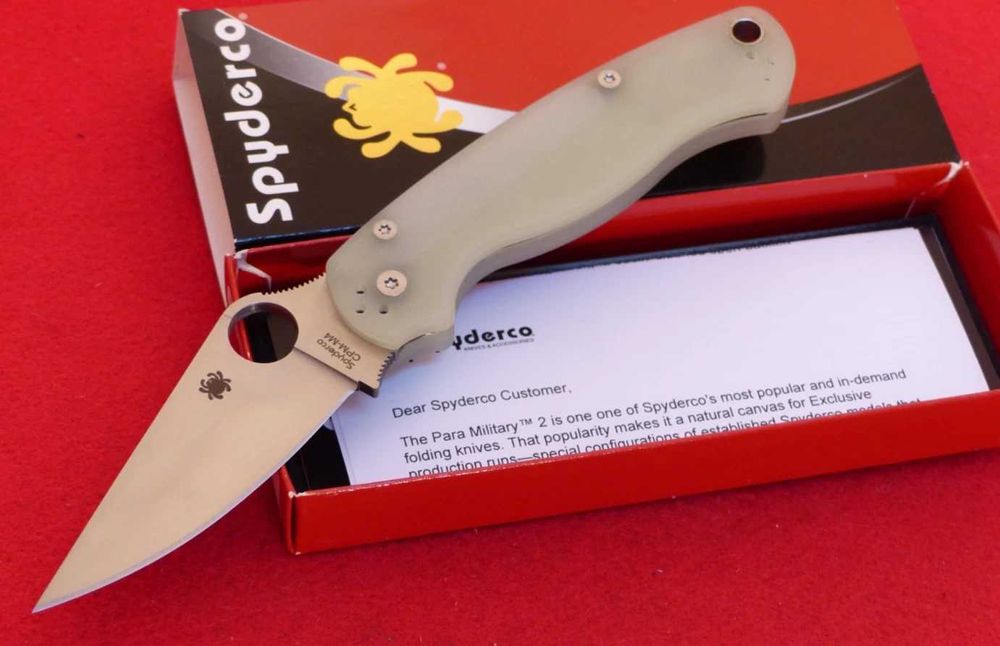 Cutit Briceag Spyderco USA Paramilitary 2 Sprint Jade G10 C81GM4P2
