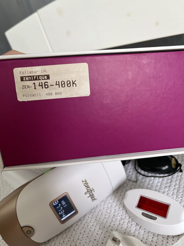 Epilator IPL Zentifique cu 2 capete si acumulator