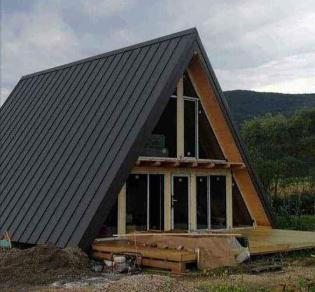 Cabane tip A din lemn de brad de grădină