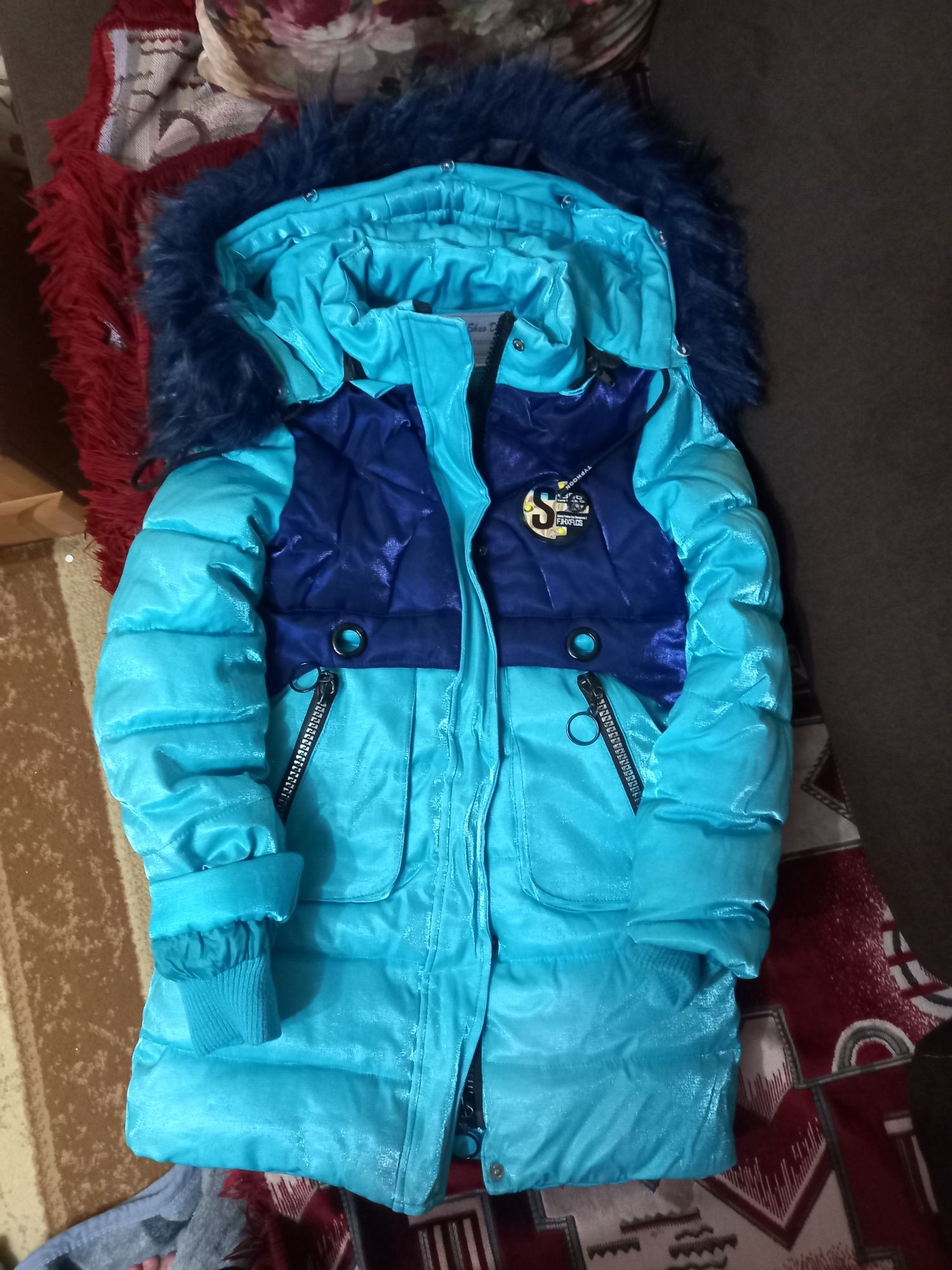 Детская зимняя куртка, для девочки