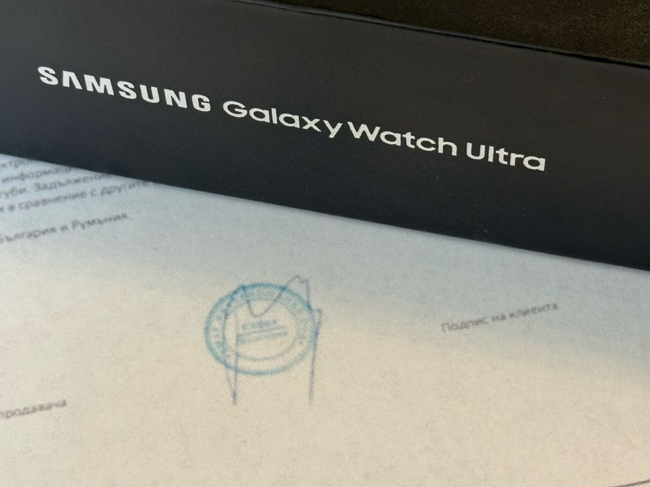 КАТО НОВ 47mm Samsung Watch Ultra Emag Гаранция 2027 Titanium Silver