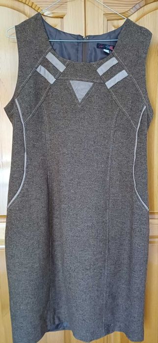 Рокля на Rosi Fashion с Декорации от Велур! НОВА! БГ48