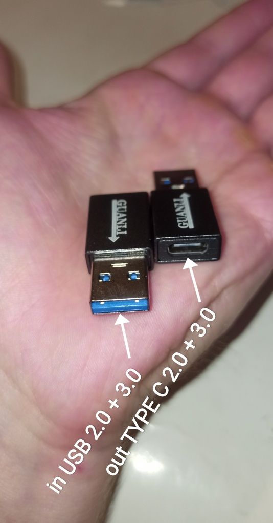 Адаптер usb 3.0 type C для компьютер ноутбук зарядка айфон переходник