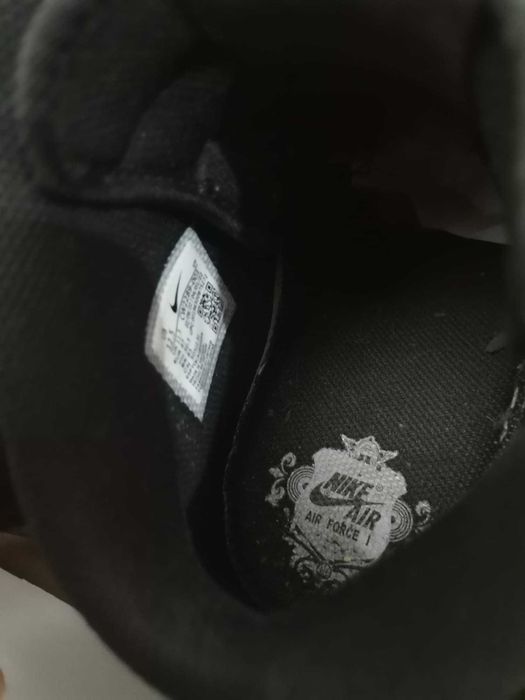 nike air force mid triple black
