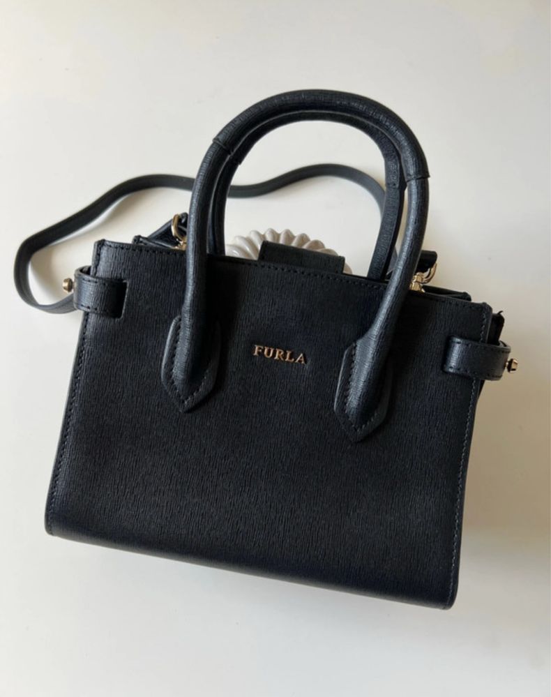 Geanta piele neagra FURLA