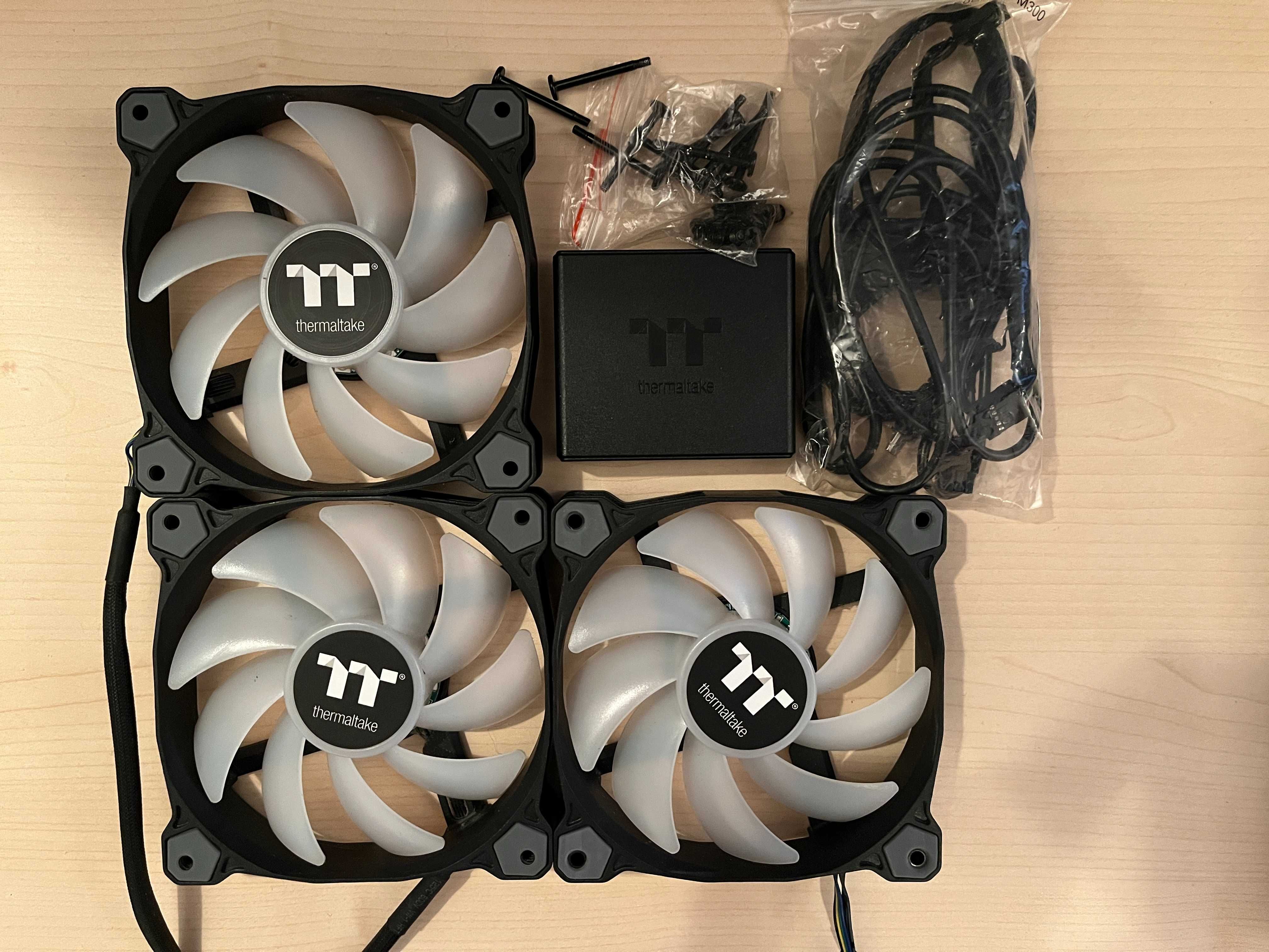 3 Ventilatoare PC Thermaltake Pure Plus 120 RGB