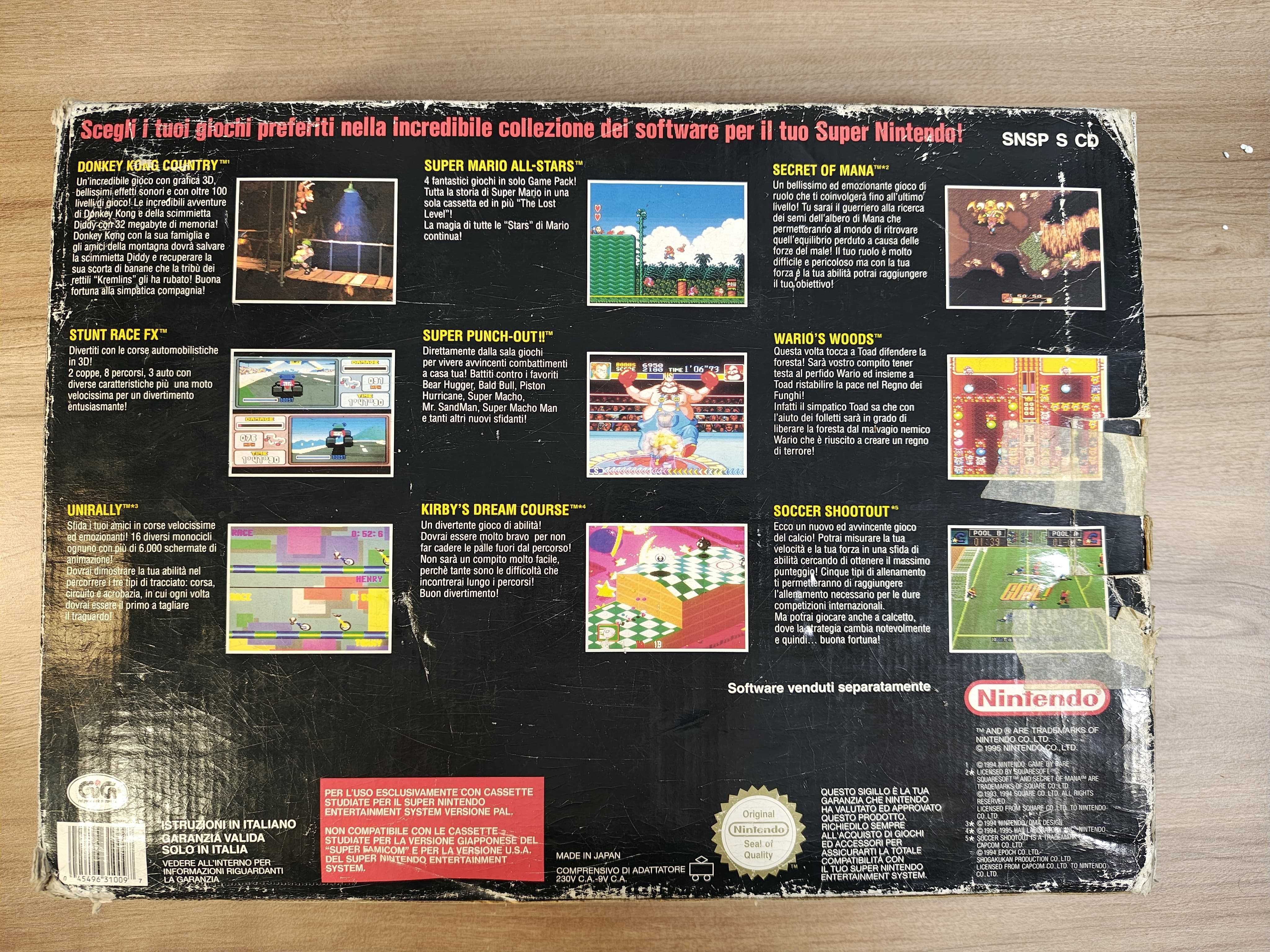 Consola retro super nintendo snes la cutie completa