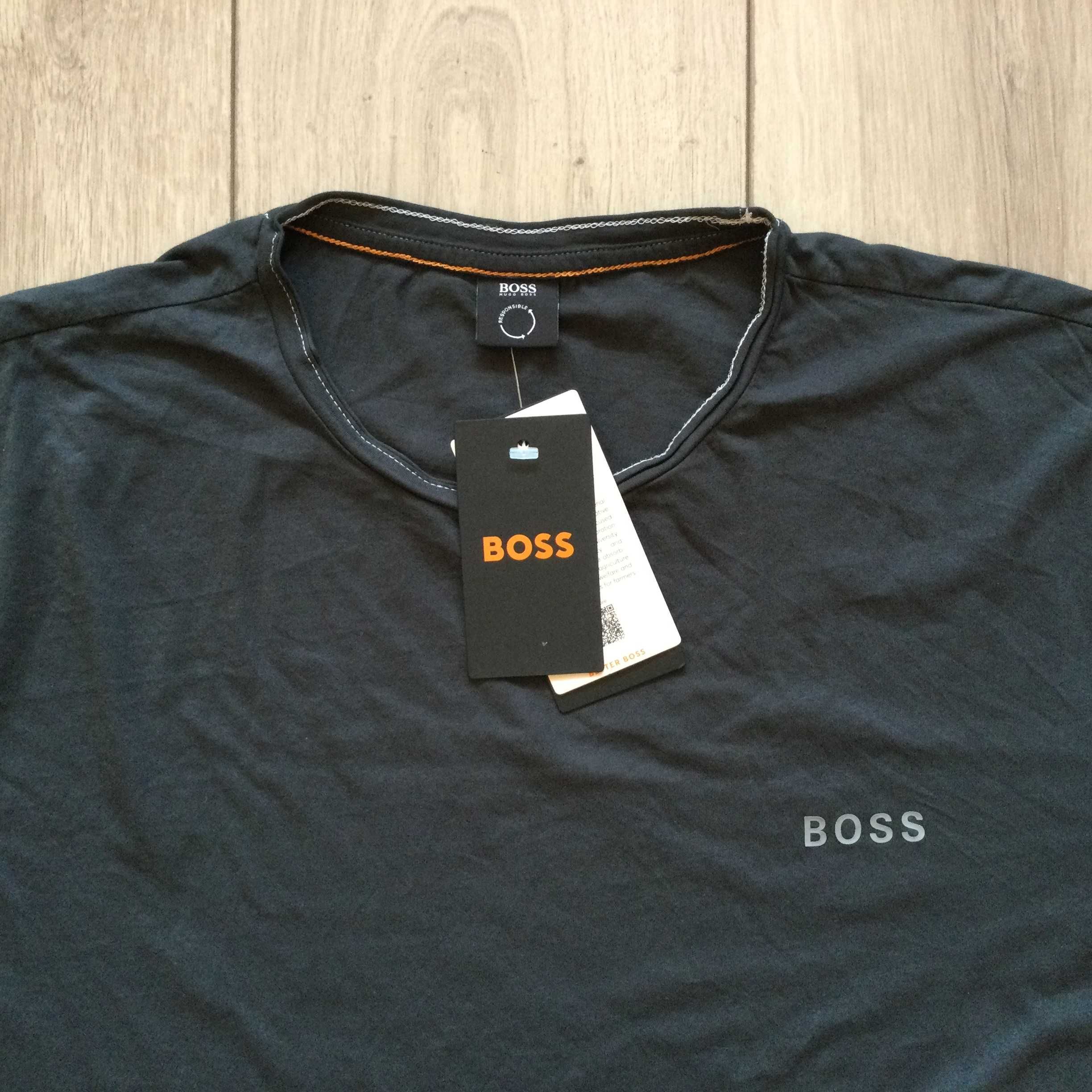НОВА оригинална сива памучна тениска HUGO BOSS размер XXL от Германия