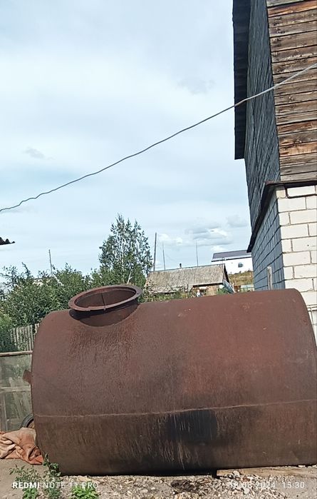 Срочно Продам железную бочку