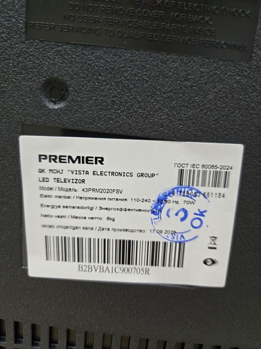 Televizor 43 WebOS Premier