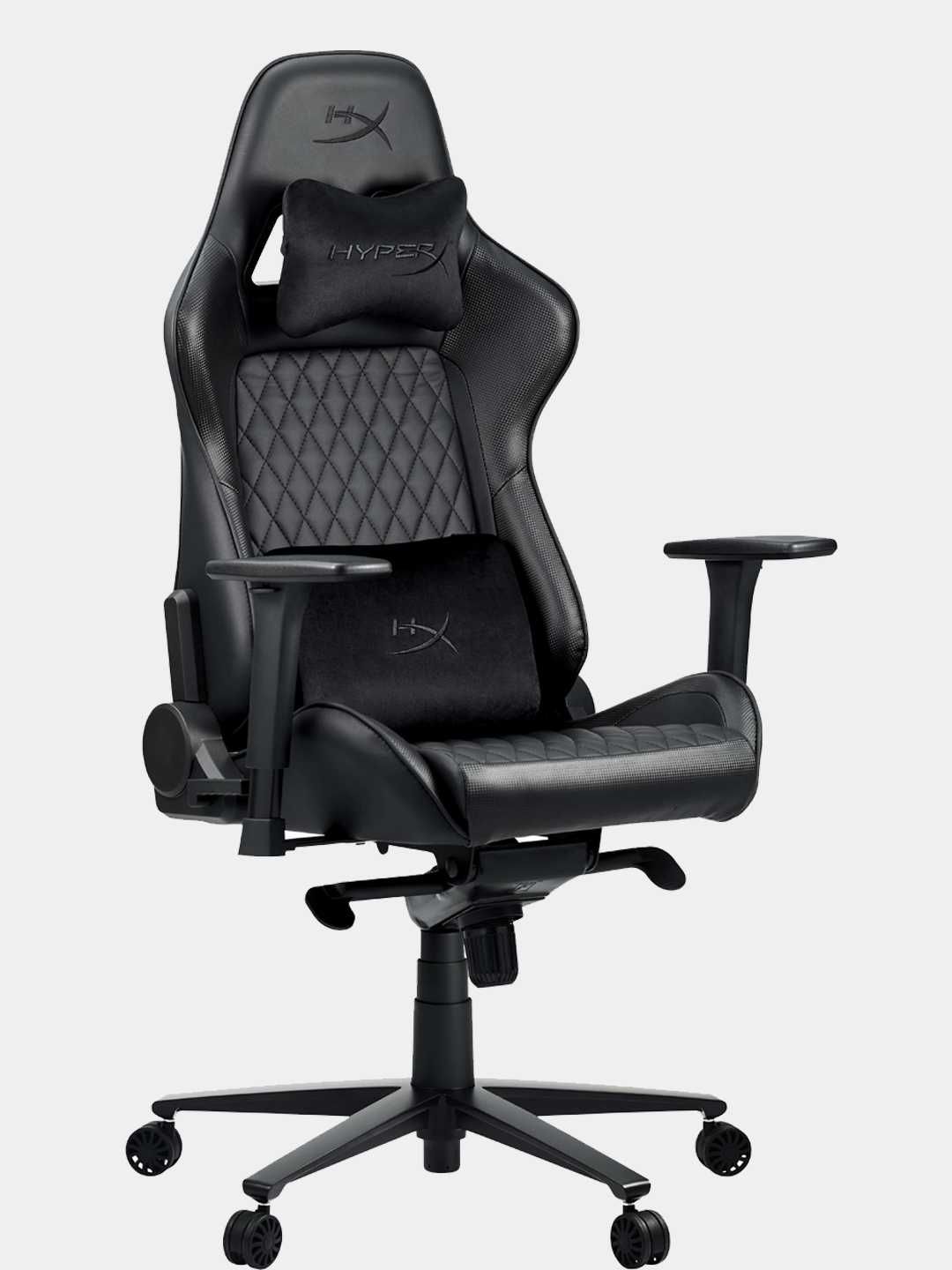Игровое кресло HyperX JET Black (эко-кожа, 3D подлокотники)