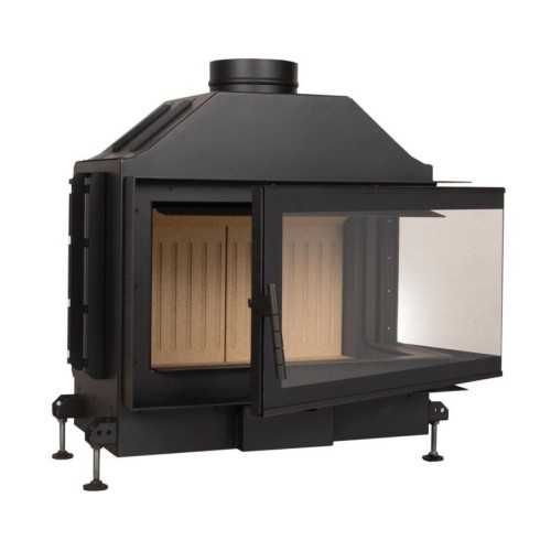 Focar de semineu pe lemne- QUATTRO 80 dreapta/ stanga Open Side