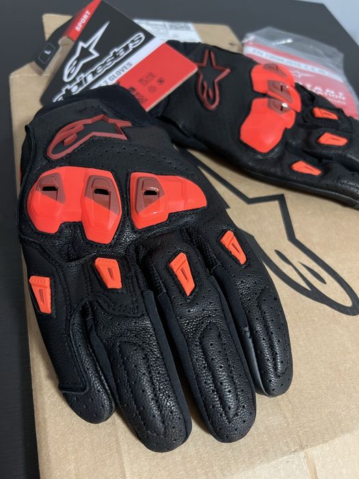 Мото Ръкавици Alpinestars SP S 7 Gloves Black Red Fluo