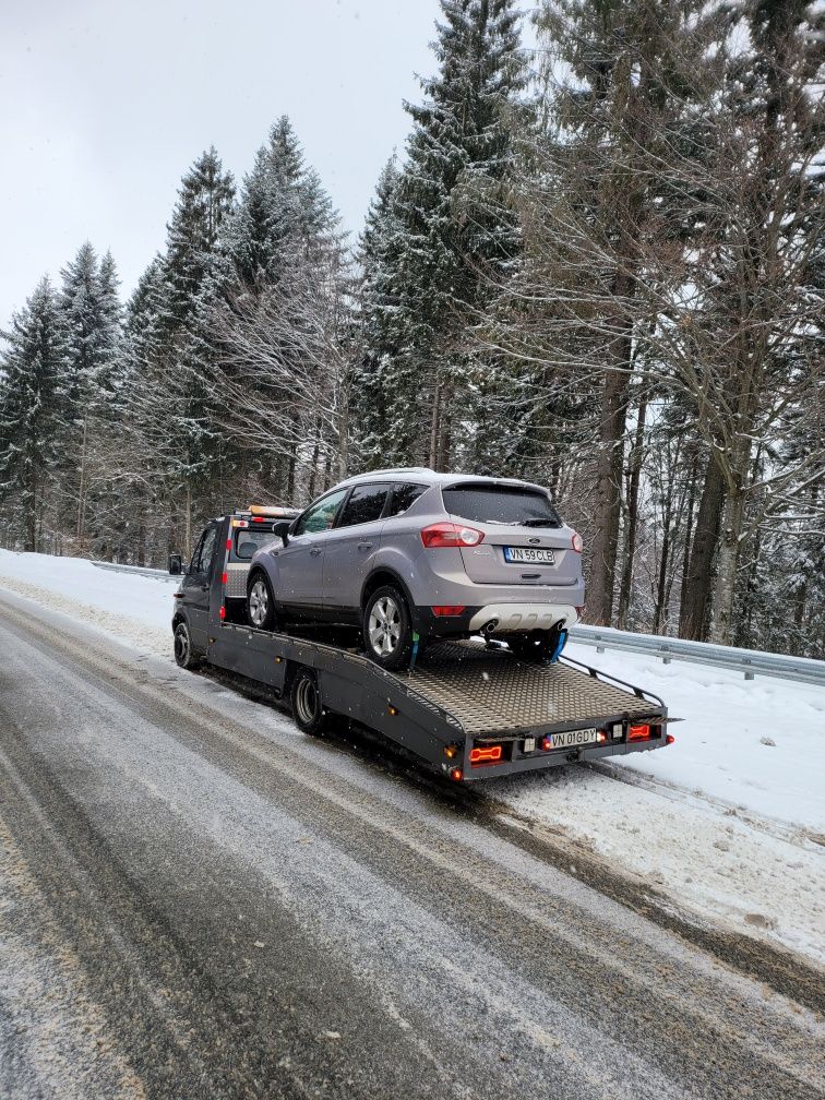 Tractari Platforma AUTO Utilaje  dube xxl Focsani Vrancea E85 non stop